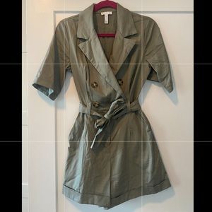Olive green romper, never worn